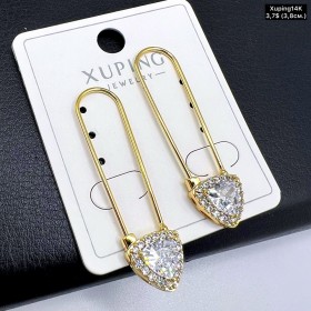 Сережки Xuping14К 10459 (3,8 см.)